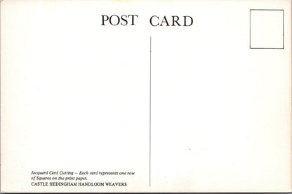 Essex Postcard: Castle Hedingham Handloom Weavers Jacquard Card Cutting XT4088