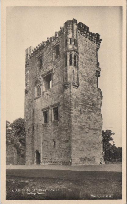 Leicestershire Postcard: Ashby de la Zouch Castle Hastings Tower RPPC XT3568
