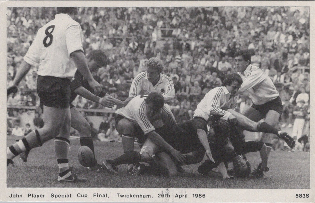 Sport Postcard: Twickenham Rugby John Player Special Cup Final 1986 XT5032