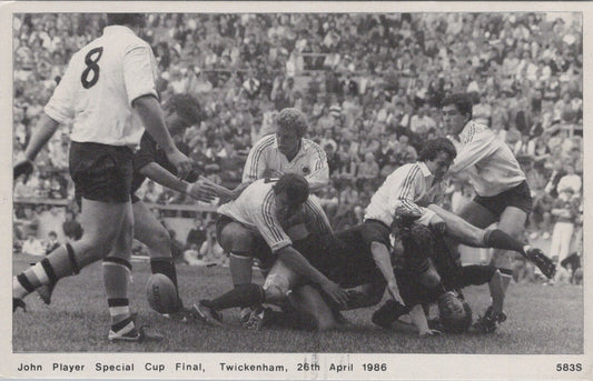 Sport Postcard: Twickenham Rugby John Player Special Cup Final 1986 XT5032