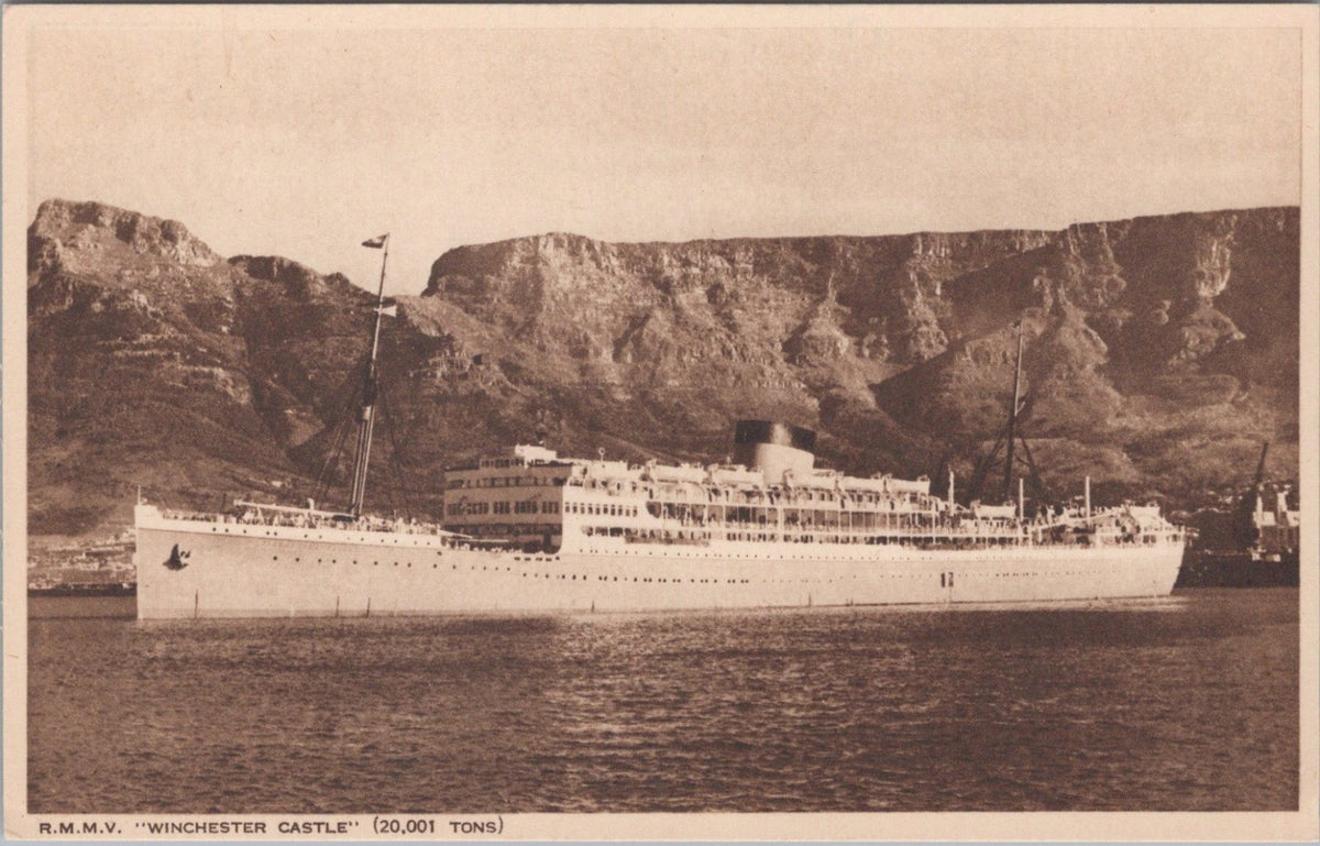 Shipping Postcard: RMMV Winchester Castle Union Castle Liner Cape Town  XT5324