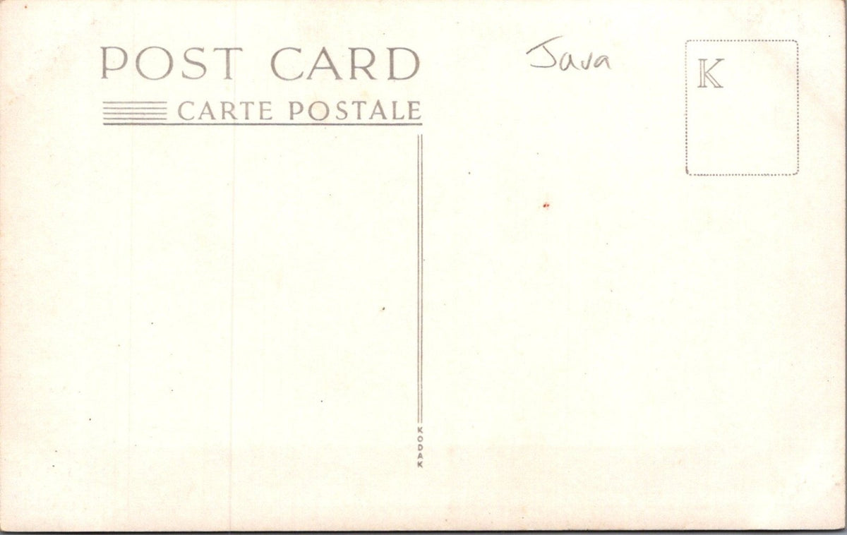 Java Postcard: Tawangmangoe Grojogan Sewu Waterfall Gorge View 1930s XT5468