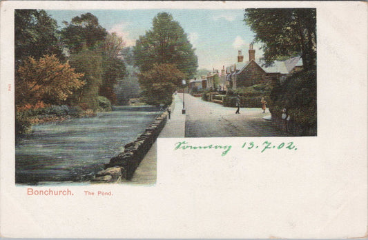Isle of Wight Postcard: Bonchurch The Pond Street Cottages View 1902 XT5561
