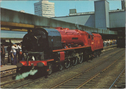 Yorkshire Postcard: Leeds City Station Duchess Of Hamilton Steam Train XT3879