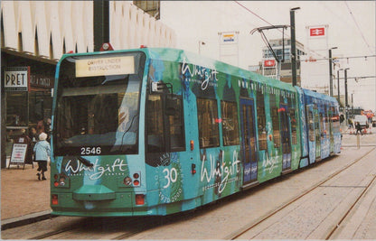 Croydon Postcard: Tramlink Whitgift 30th Anniversary Dingwall Road Tram XT5136