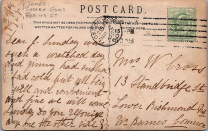 London Postcard: Sussex Gardens Corner Spring Street, Bell's Series, 1905 XT3893
