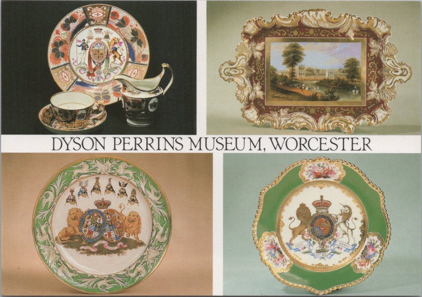 Worcestershire Postcard: Dyson Perrins Museum Chamberlain Porcelain XT3858