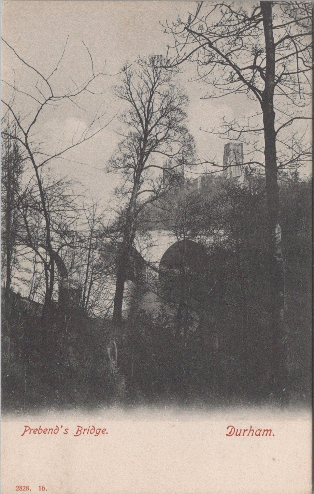 Durham Postcard: Prebends Bridge Cathedral River Wear View 18399A