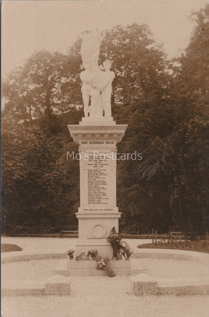 Derbyshire Postcard: Matlock Bath War Memorial 1920's, RPPC XT3653