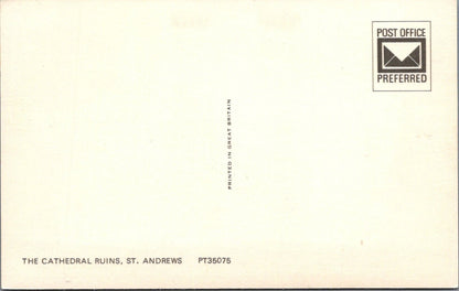 Fife Postcard: St Andrews Cathedral Ruins University Students 1970s XT5575