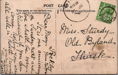 Yorkshire Postcard: Nawton New Wesleyan Chapel Ald Agar Stone Laying RPPC 1913 XT3522