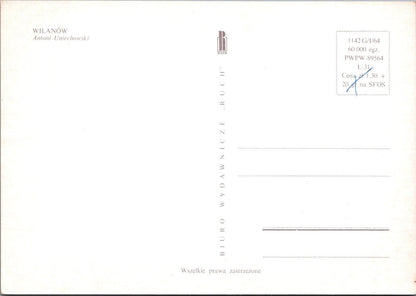 8 Poland Postcards: Wilanów, Warsaw District, Artist Antoni Uniechowski  XT5140