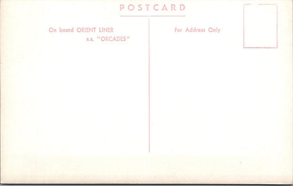 Shipping Postcard: SS Orcades Orient Liner First Class Dining Saloon XT5535