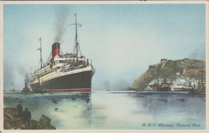Shipping Postcard: RMS Alaunia Cunard Line Ocean Liner Thomas Cook  XT5539