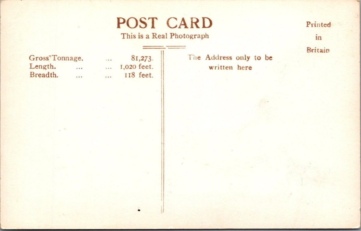 Ship Postcard: Cunard RMS Queen Mary Cabin Class Restaurant Interior RPPC XT5266
