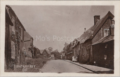 Hampshire Postcard: Brockhurst Gosport Village Street Scene RPPC XT3515