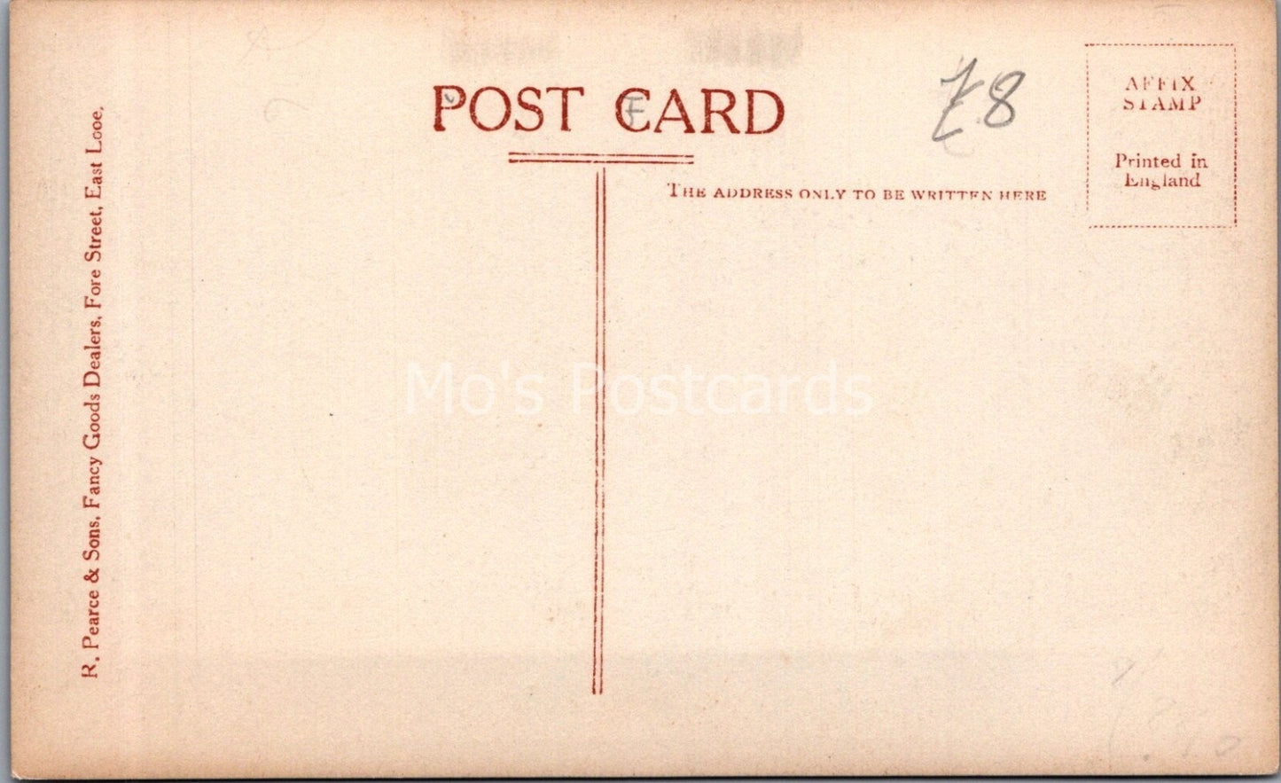 Cornwall Postcard: East Looe Beach The Sands Coastal View 1930s XT3730