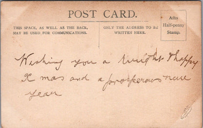 Fashion Postcard: Edwardian Couple Studio Portrait Smart Dress RPPC  XT5625