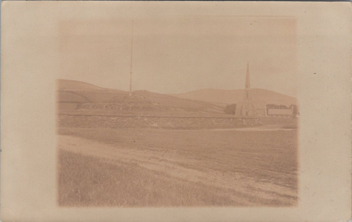 Isle Of Man Postcard: Tynwald Hill St Johns Church Spire View 1910s XT5386