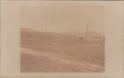 Isle Of Man Postcard: Tynwald Hill St Johns Church Spire View 1910s XT5386