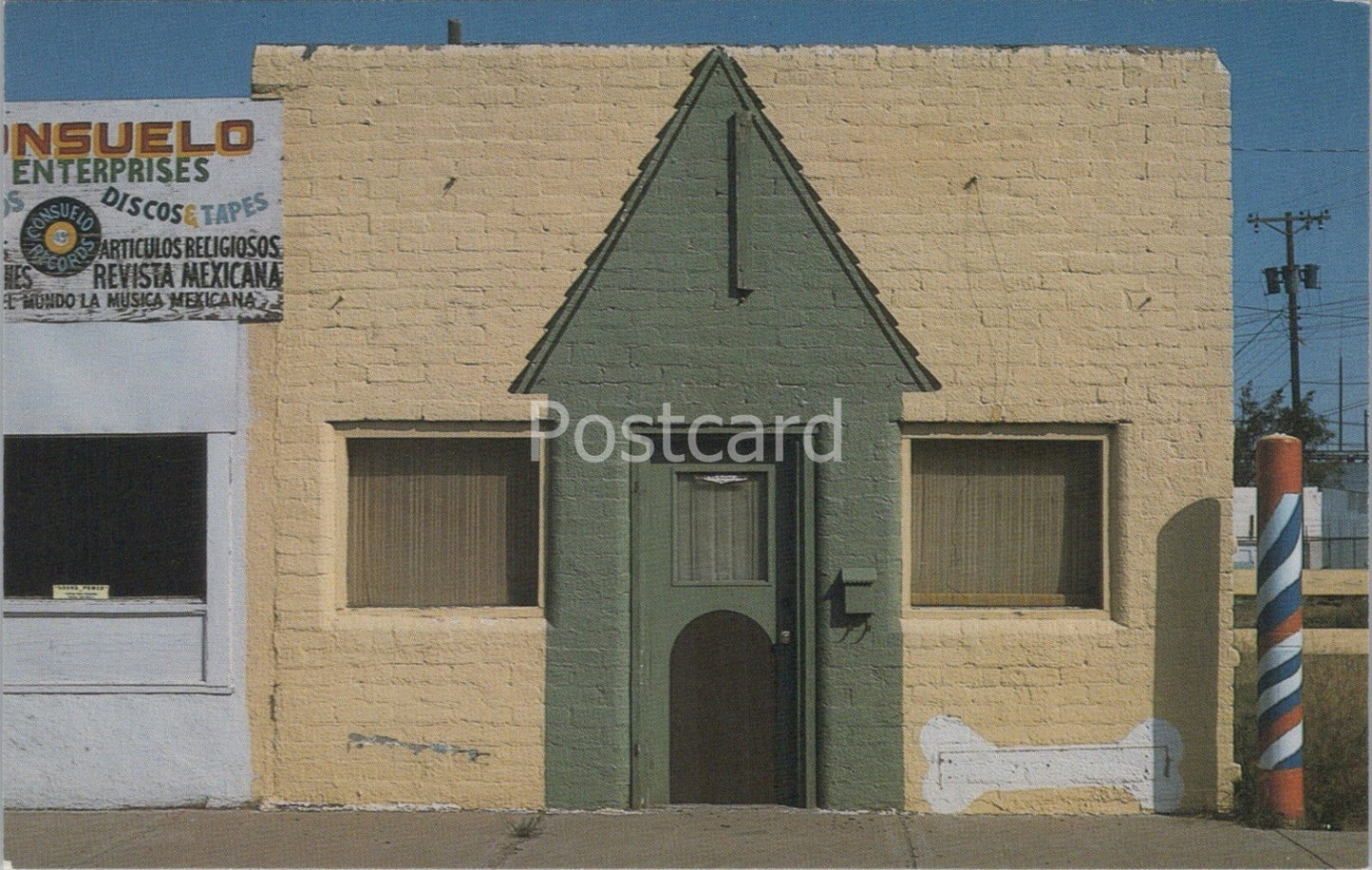 New Mexico Postcard: Portales, Betty Browns Barber Shop, Consuelo 1980's XT4406
