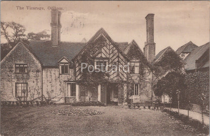 Hampshire Postcard: Odiham The Vicarage Historic Timbered House Building  XT5077