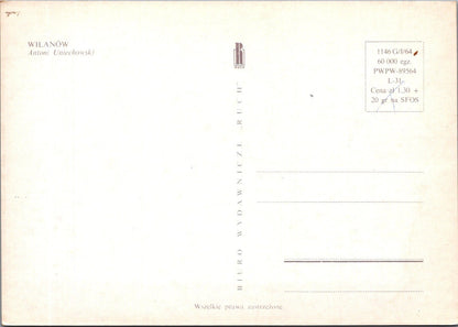 8 Poland Postcards: Wilanów, Warsaw District, Artist Antoni Uniechowski  XT5140