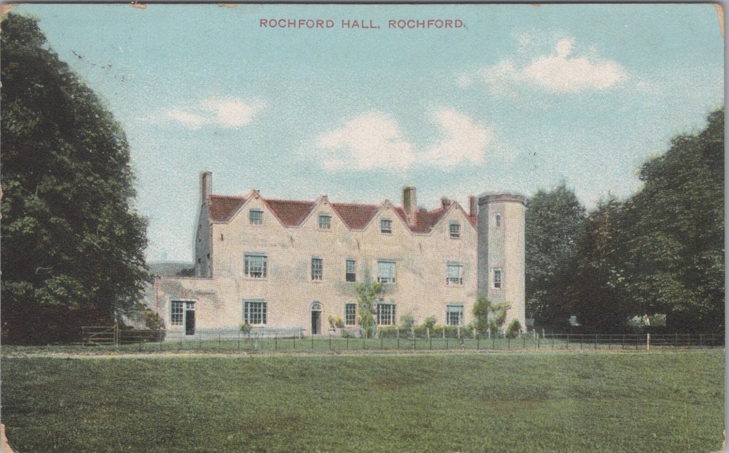 Essex Postcard: Rochford Hall Historic Manor House Grounds 1907 XT3982