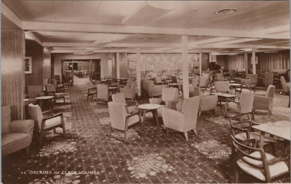 Shipping Postcard: SS Orcades Orient Liner First Class Lounge Interior XT5534
