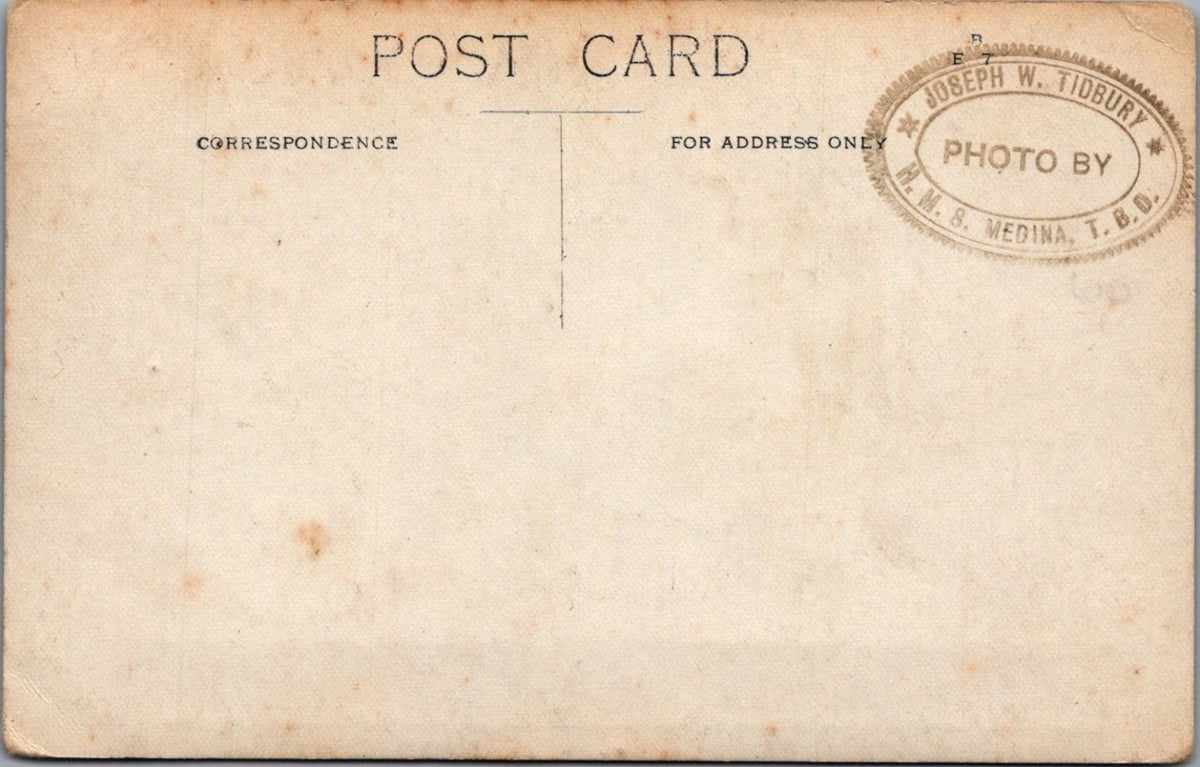 Royal Navy Postcard: HMS Medina FC 1916-17 Football Team RPPC  XT5573