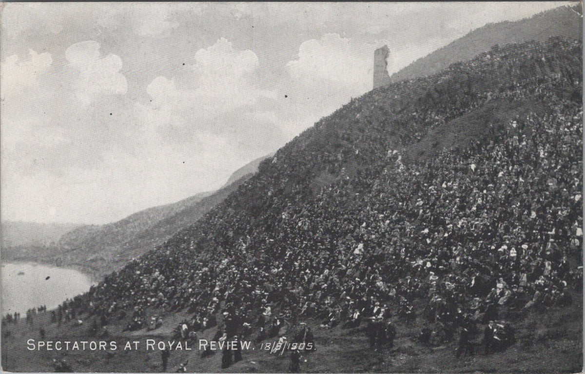 Midlothian Postcard: Edinburgh Royal Volunteer Review Spectators 1905 XT5093