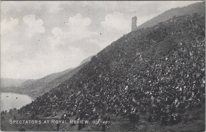 Midlothian Postcard: Edinburgh Royal Volunteer Review Spectators 1905 XT5093
