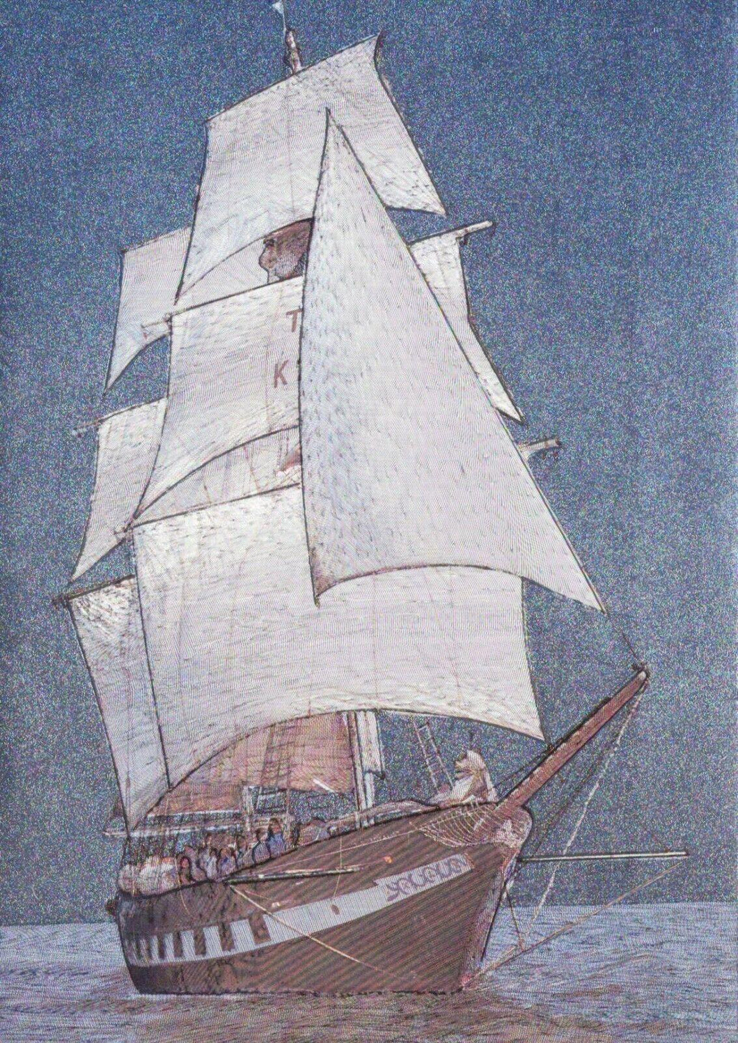 Shipping Postcard - The Training Ship Royalist  - Dufex Card  RRR63