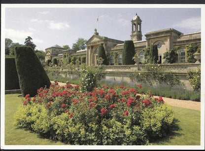 Wiltshire Postcard: Bowood House Gardens Calne Stately Home Rose Bed  LC6362