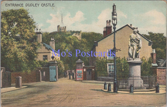 Worcestershire Postcard - Dudley Castle Entrance. Posted 1906 - DC2015