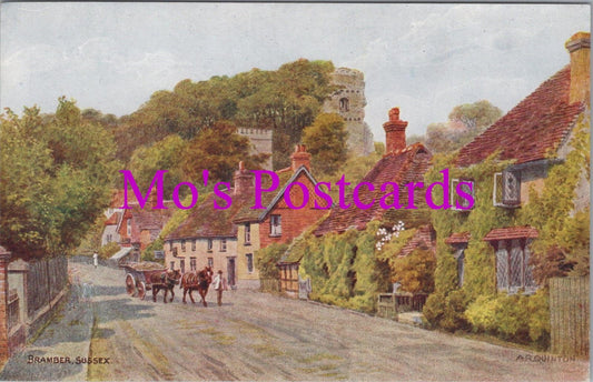 Sussex Postcard - Bramber Village, Artist A.R.Quinton   HM693