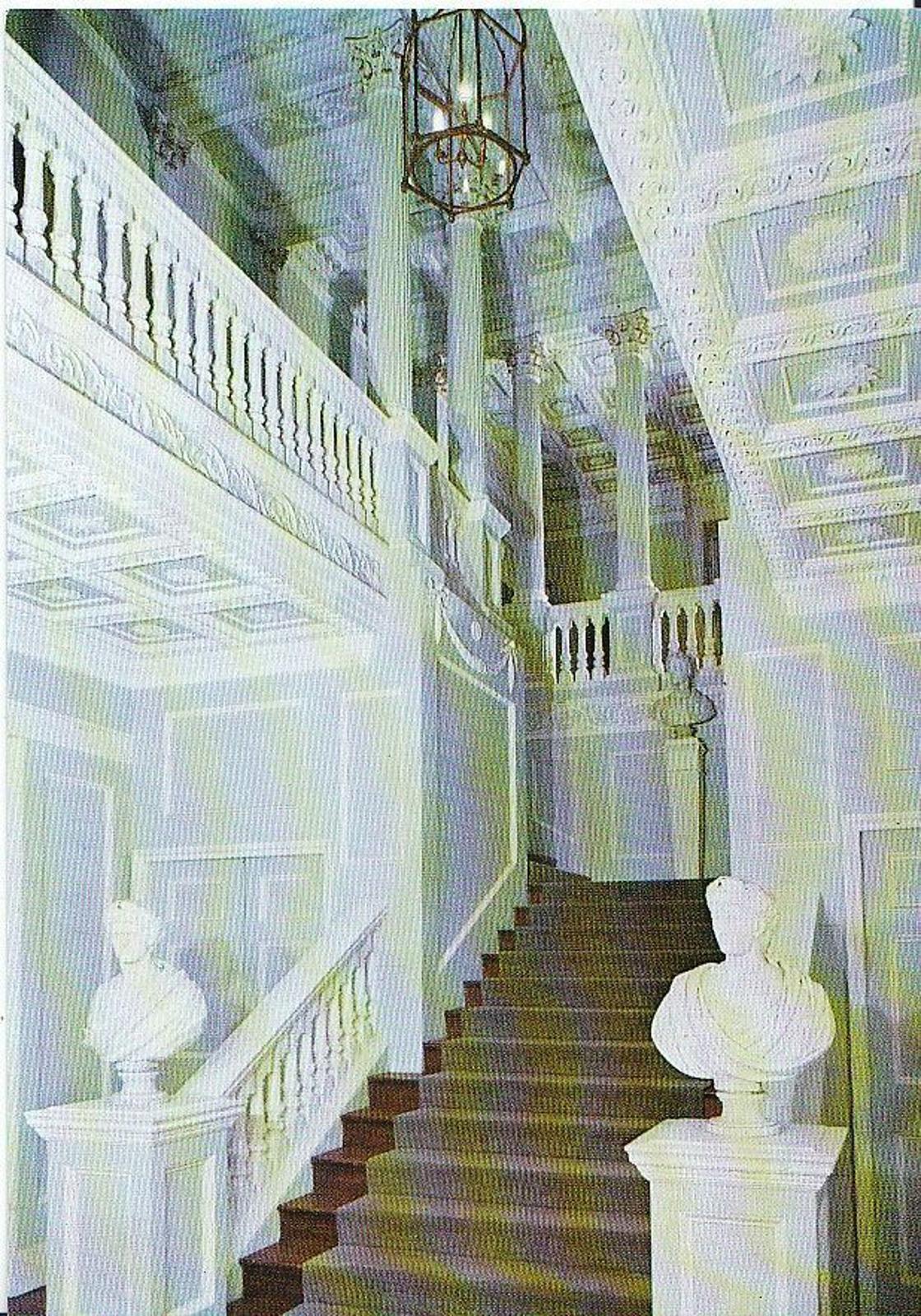 Hampshire Postcard - 'Theatric' Staircase, The Vyne, Near Basingstoke  AB703