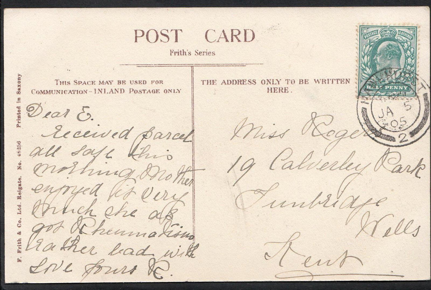 Kent Postcard: Moor Hill Hawkhurst Scenic Animated Street Scene  D486