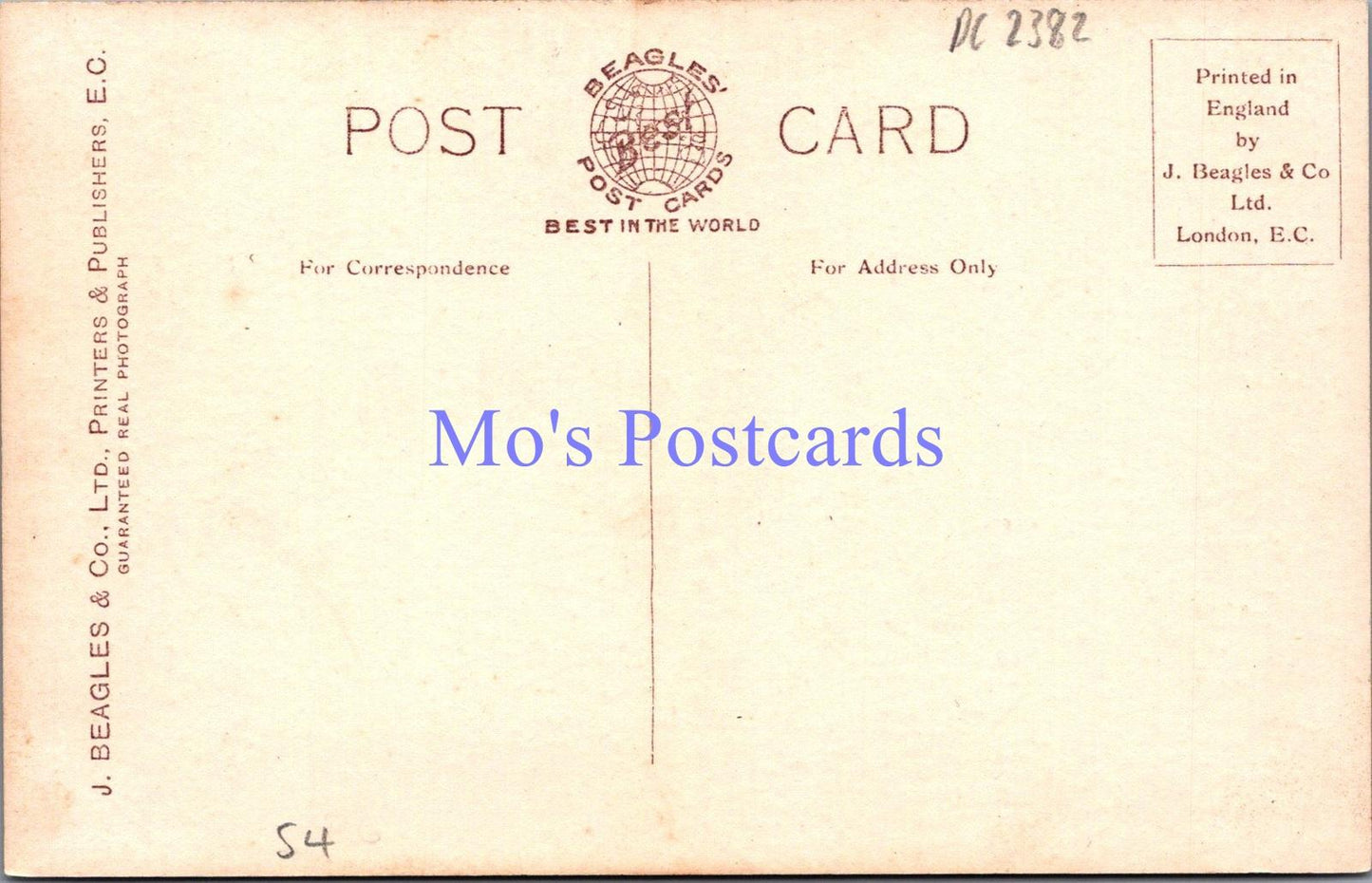London Postcard - St Margarets Church and Big Ben  DC2382