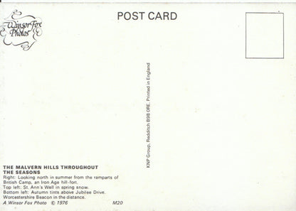 Worcestershire Postcard - The Malvern Hills Throughout The Seasons  13872A