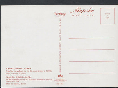 Canada Postcard - Aeroplane at The Airshow, Toronto, Ontario    RR4882