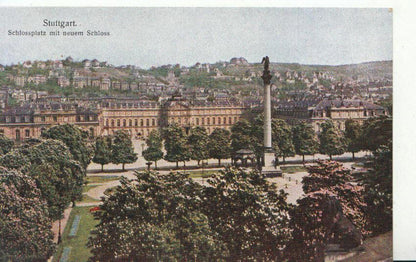 Germany Postcard - Stuttgart - Schlossplatz Mit Neuem Schloss   1537A
