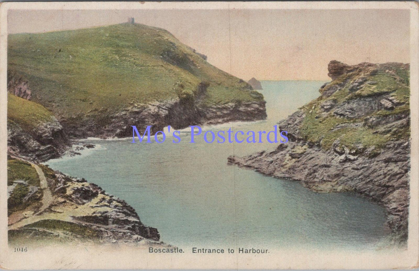 Cornwall Postcard - Boscastle, Entrance To The Harbour DC1815