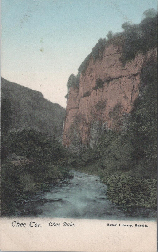 Derbyshire Postcard - Chee Tor, Chee Dale Gorge Near Buxton  RS33681