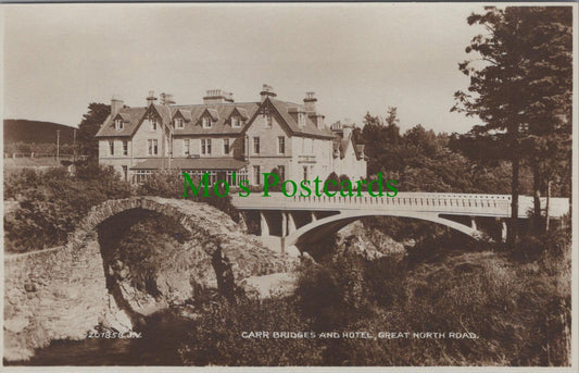 Scotland Postcard - Carr Bridges and Hotel, Great North Road  RS29662