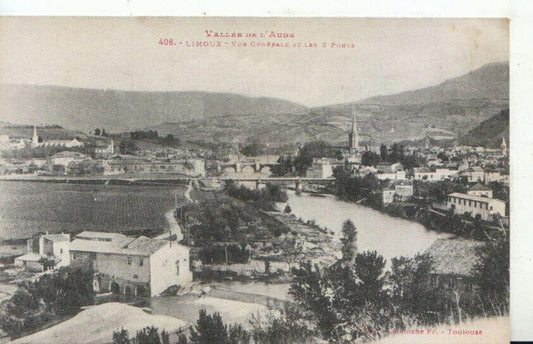 France Postcard - Limoux, Vue Generale Et Les 3 Ponts   TZ2466