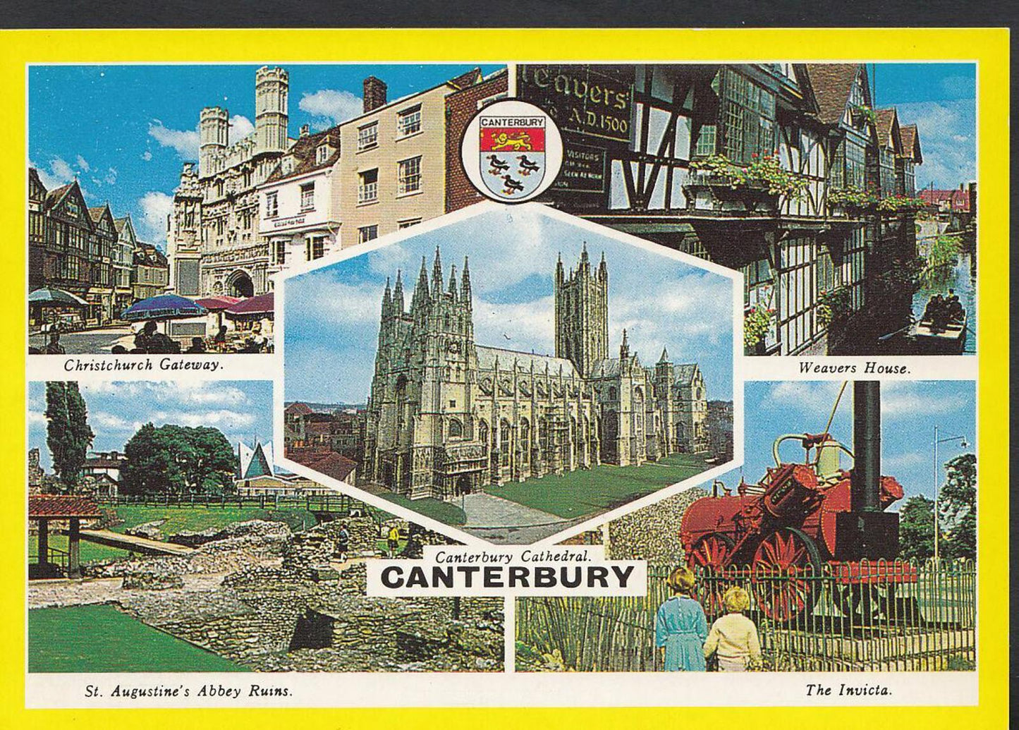 Kent Postcard - Views of Canterbury   WC17