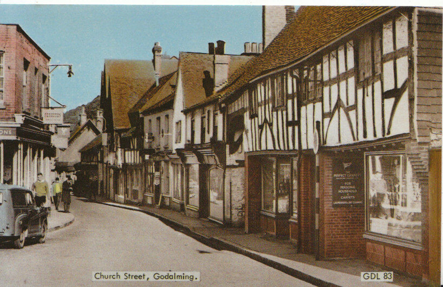 Church Street Godalming Surrey Postcard Frith Card Collocard Modern View 3246A