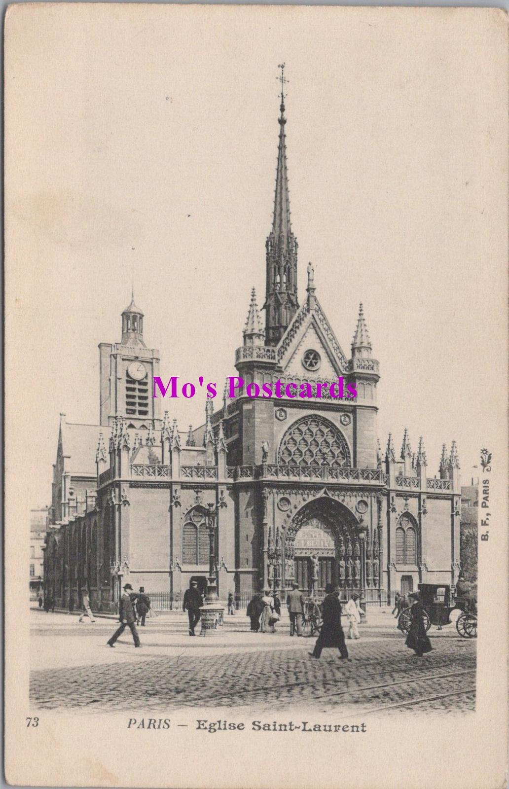 France Postcard - Paris, Eglise Saint-Laurent  HM247