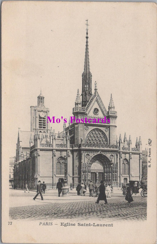France Postcard - Paris, Eglise Saint-Laurent  HM247